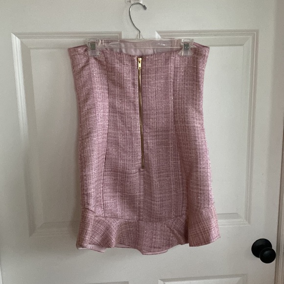Majorelle Strapless Pink (tweed) Mini Dress - Picture 6 of 9